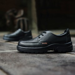 赛固 夏季防护劳保鞋男真皮透气耐用钢包头防砸防刺穿安全鞋商务工作鞋