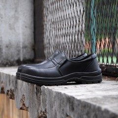 赛固 劳保鞋新款夏季行政鞋男钢包头防砸防刺穿时尚透气一脚蹬安全鞋男