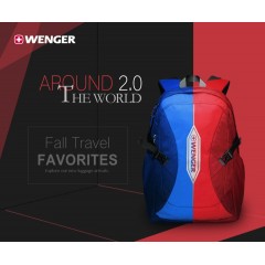 Wenger/威戈  双肩包男女休闲背包撞色书包休闲轻便包