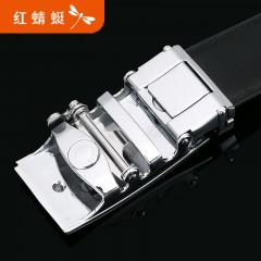 红蜻蜓 皮带男真皮自动扣头裤带纯牛皮腰带礼盒包装