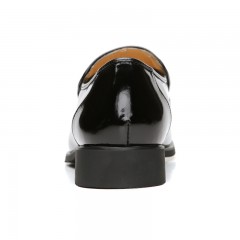 红蜻蜓 男鞋 新款真皮时尚正装商务经典漆皮套脚男皮鞋