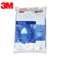 3M 4532防护服 防辐射性颗粒物 防化服 喷漆服 防尘服 蓝色