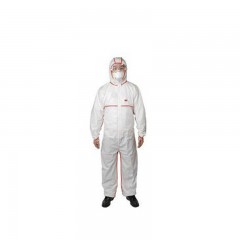 3M 4565连帽红色胶条连体透气防护服 工作服防尘防化防液体喷溅