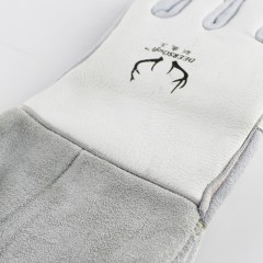 威特仕 电焊柔软牛皮工业耐高温飞溅隔热防烫耐磨加厚劳保焊工手套10-2850