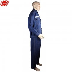 谋福 加厚牛仔工作服套装 男女长袖机械维修煤矿电焊工作服  MA牛