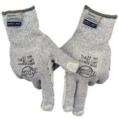 赛立特 手套手掌贴皮抗穿刺耐腐蚀耐磨高温一般手指翻皮5级防割 ST58117F