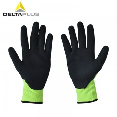 代尔塔 透气乳胶橡胶涂层手套浸胶耐磨搬运户外运动工作劳保手套 201733