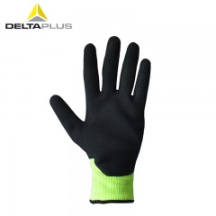 代尔塔 透气乳胶橡胶涂层手套浸胶耐磨搬运户外运动工作劳保手套 201733