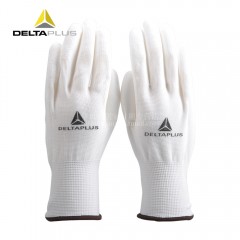 代尔塔 201704手套 精细机械电子操作手套 防滑耐磨PU涂层针织手套