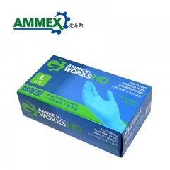 AMMEX/爱马斯 一次性蓝色*屏蔽的关键字*手套加厚型实验室手套烘焙牙科使用手套APFGWCHD