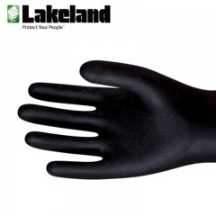 雷克兰 耐酸碱溶剂防化手套耐油工业劳保手套氯橡胶防护手套 EC30F