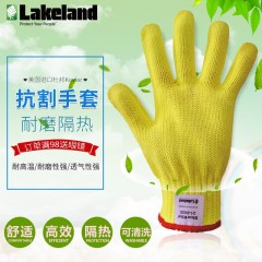 雷克兰 工作手套劳保用品防割手套隔热手套美国杜邦Kevlar防护手套21-843C