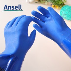 Ansell/安思尔 抓螃蟹手套杀鱼手套防刺防水防滑防油防酸加厚耐磨劳保手套14-662