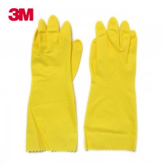 3M 薄巧橡胶乳胶手套厨房家务清洁洗衣洗碗刷碗防水不加绒 G621-9826