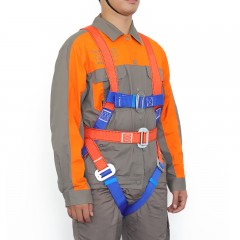 援邦 欧式全身安全带高空作业五点式防坠落空调安装保险安全绳电工腰带 YB-GKZY-BKAQD