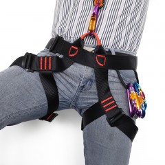 援邦 坐式安全带户外攀岩速降安全腰带半身保险带高空作业拓展探洞