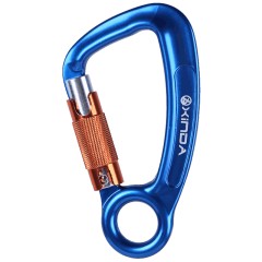 欣达 三阶段自动防横拉D锁攀树攀岩高空作业安全扣户外装备主锁 XD-Q9651