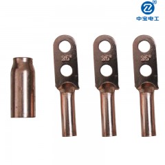 中宝 铜鼻子 铜接线端子 全紫铜线耳 电缆铜接头 堵油铜端子
