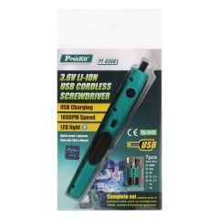 宝工 3.6V锂电充电电动起子 家用充电式电动螺丝刀工具PT-036U