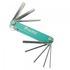 宝工 #39;skit  8PCS折叠型铝合金内六角扳手组 HW-221M