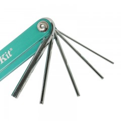 宝工 #39;skit  8PCS折叠型铝合金内六角扳手组 HW-221M