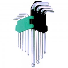 宝工 #39;skit  加长型球头内六角扳手组(9支组) HW-229BL