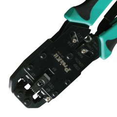 宝工 #39;skit CP-376K 4/6/8P三口棘轮电话端子压接钳 网线钳
