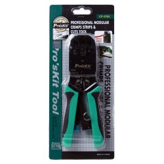 宝工 #39;skit CP-376K 4/6/8P三口棘轮电话端子压接钳 网线钳