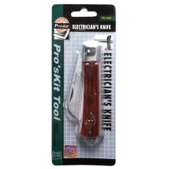 宝工 不銹钢电工刀 弯刃电工刀具 剥线刀 木柄 折叠刀 PD-994