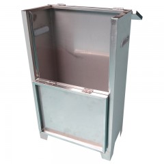 国产 不锈钢灭火器箱4kg灭火器放俩箱消防箱消防器材箱室外灭火器箱