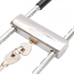 锐赛特 玻璃门锁超B级锁芯抗液压剪双门U型锁插锁  RST-142