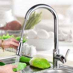 名爵 抽拉式水龙头 全铜主体冷热洗菜盆水槽厨房龙头 MEJUE Z-1120