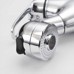 名爵 全铜抽拉式水龙头 洗脸盆冷热面盆龙头 花洒水柱 MEJUEZ-1207