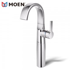 摩恩 浴室柜台上盆面盆龙头洗脸盆台盆高脚加高 63123