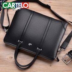 卡帝乐鳄鱼 商务包真皮手提包单肩背包手拿休闲斜挎包 RKDL-15290-6