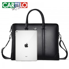 卡帝乐鳄鱼 商务包真皮手提包单肩背包手拿休闲斜挎包 RKDL-15290-6