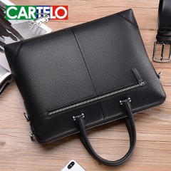 卡帝乐鳄鱼 商务包真皮手提包单肩背包手拿休闲斜挎包 RKDL-15290-6