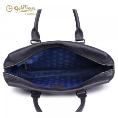 金利来 男包真皮商务包大容量横款青年手提包斜跨包