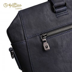 金利来 男包真皮商务包大容量横款青年手提包斜跨包