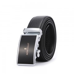 梦特娇 男士皮带简约自动扣腰带男青年商务休闲裤带60061