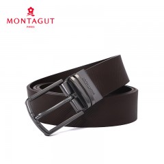 梦特娇 男士腰带针扣商务休闲时尚皮带男裤腰带裤带男式皮带条