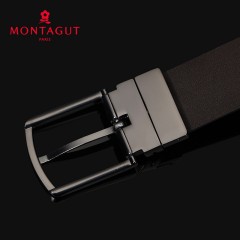 梦特娇 男士腰带针扣商务休闲时尚皮带男裤腰带裤带男式皮带条