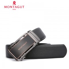 梦特娇 男士皮带新款商务简约自动扣腰带青年休闲板扣裤带60031