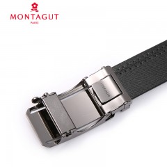 梦特娇 男士皮带新款商务简约自动扣腰带青年休闲板扣裤带60031