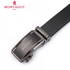 梦特娇 男士皮带新款商务简约自动扣腰带青年休闲板扣裤带60031