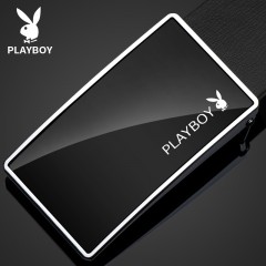 花花公子 男皮带真皮平滑扣青年休闲商务韩版潮板扣纯牛皮时尚腰带