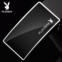 花花公子 男皮带真皮平滑扣青年休闲商务韩版潮板扣纯牛皮时尚腰带