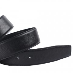 金利来 皮带男士真皮平滑扣腰带商务板扣头层纯牛皮休闲裤带男