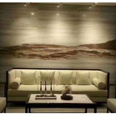 诺贝尔 瓷砖背景墙木化石静沙 600*1200 XY618003