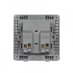 施耐德 电气 两开单控 二位双联开关插座 家用墙壁面板10A 睿意白